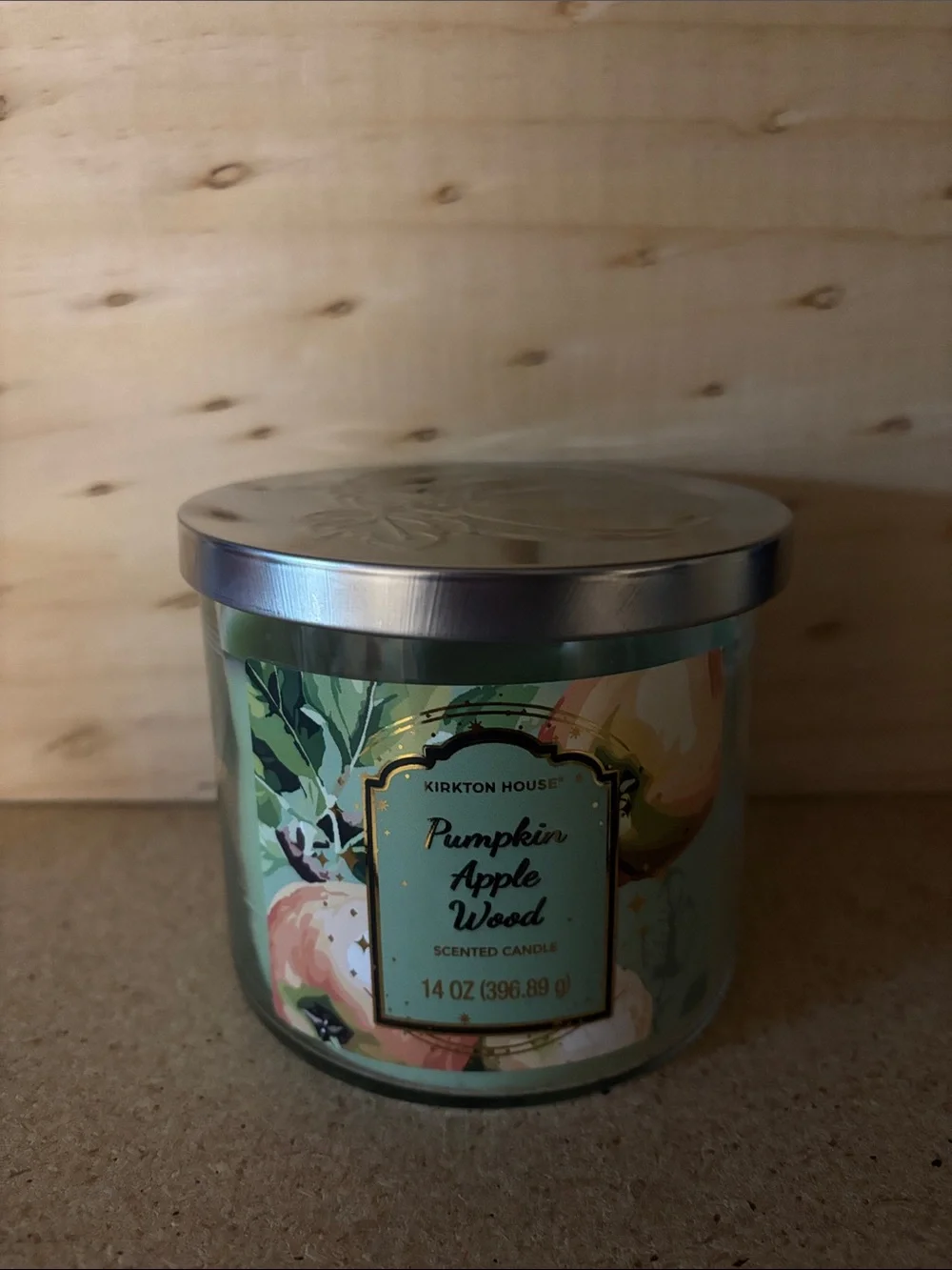 Kirkton House Pumpkin Apple Wood Scented Candle - Green